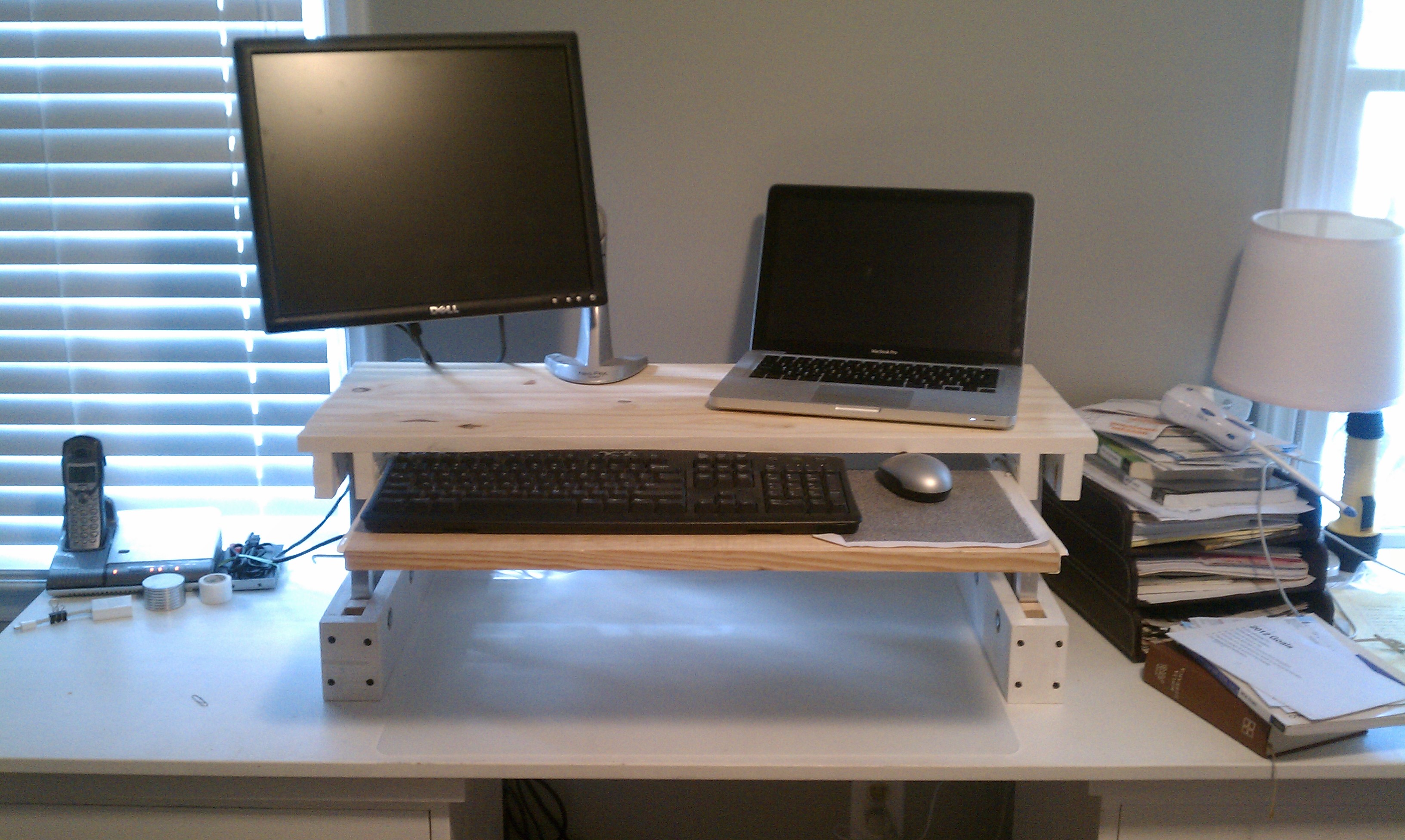 DIY Adjustable Desk for under $25